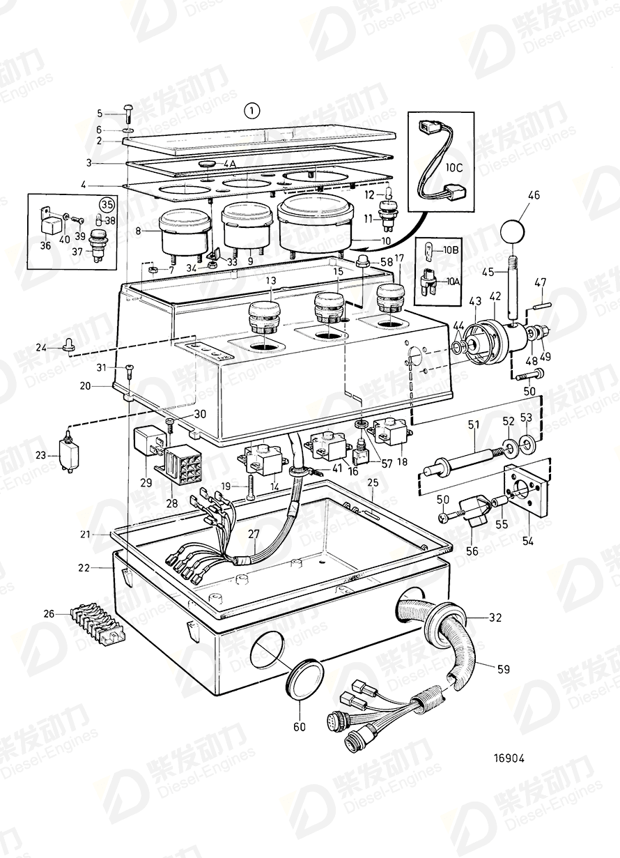 VOLVO Cable harness 873768 Drawing